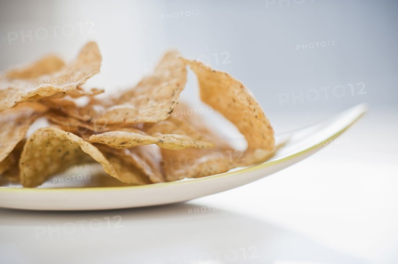 A plate of chips.