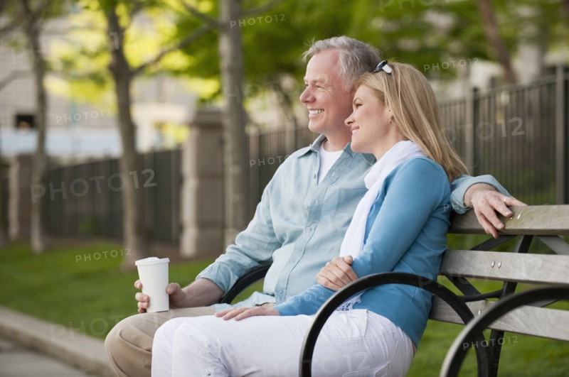 A couple at a park.