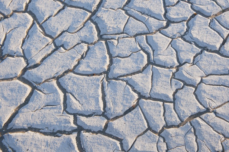 Cracked earth.