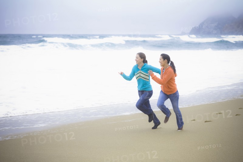 Two girl friends at the beach
