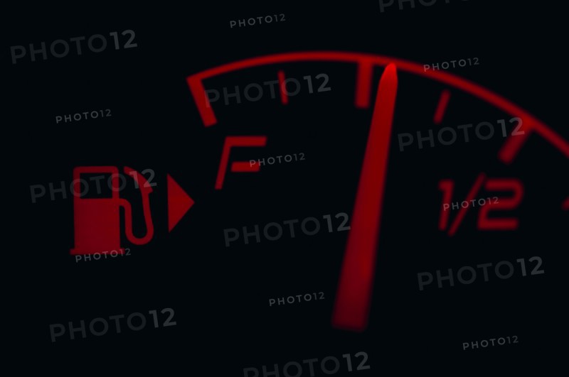 Gas gauge in a car