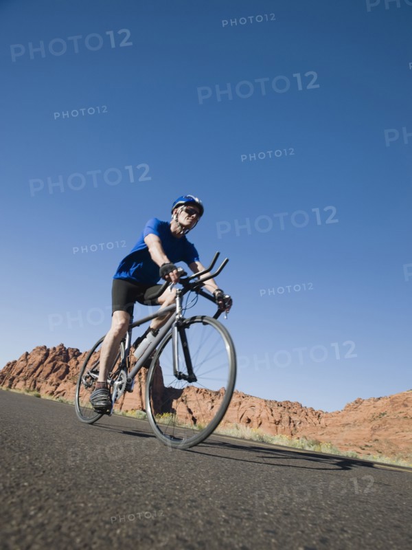 Biker on the road