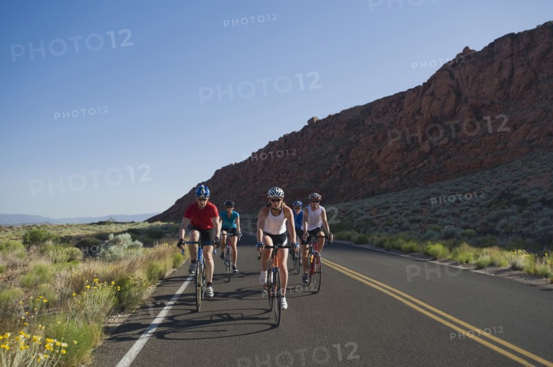 Bikers on the road