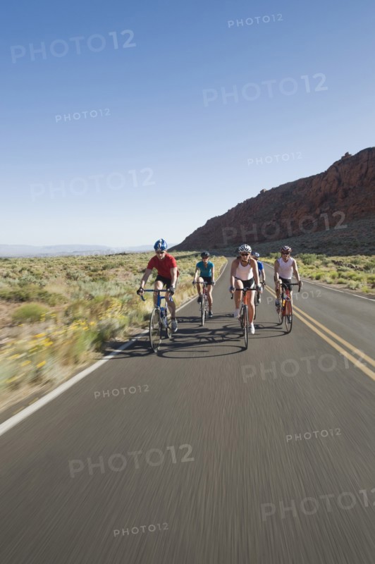 Bikers on the road