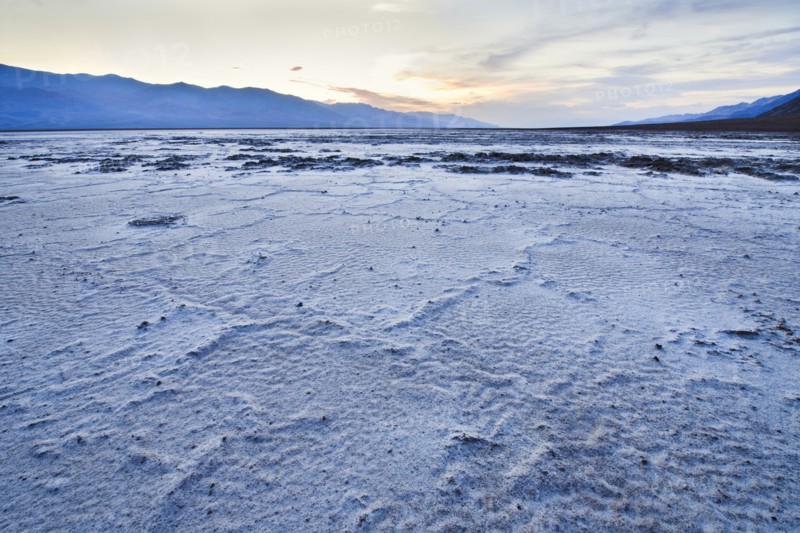 Badwater Flats in Death Valley.