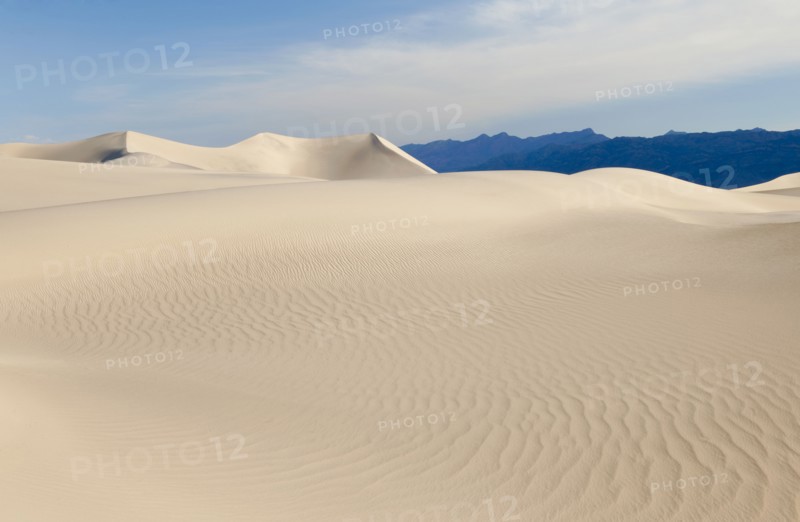 Sand dunes in the desert.