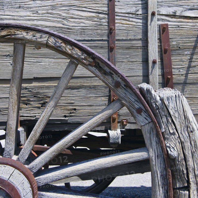 A wagon wheel.