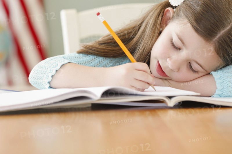 Child studying