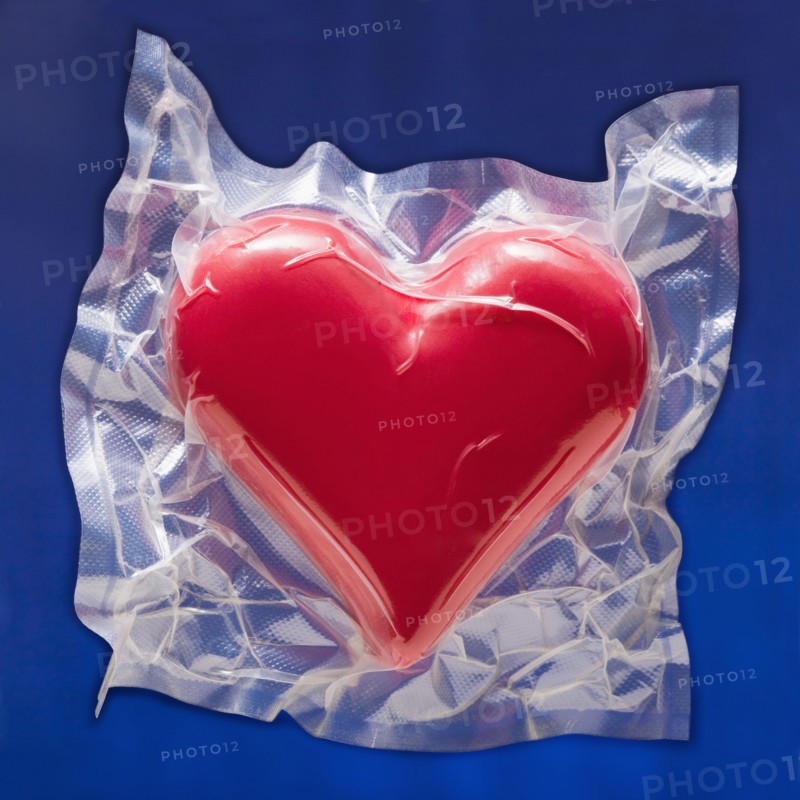 Shrink wrapped heart