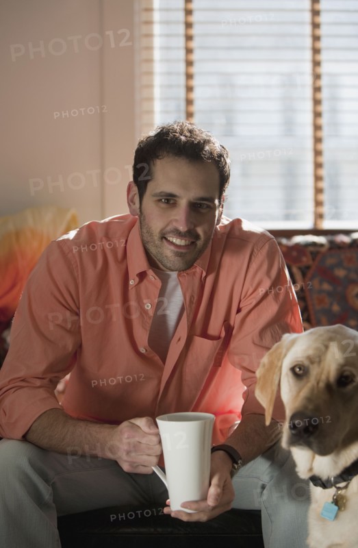 Man with dog