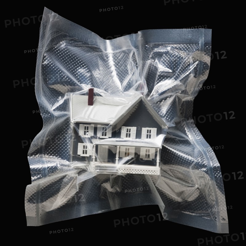 Shrink wrapped toy house