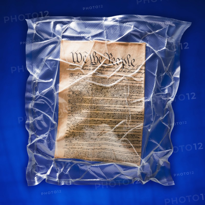 Shrink wrapped declaration of independence