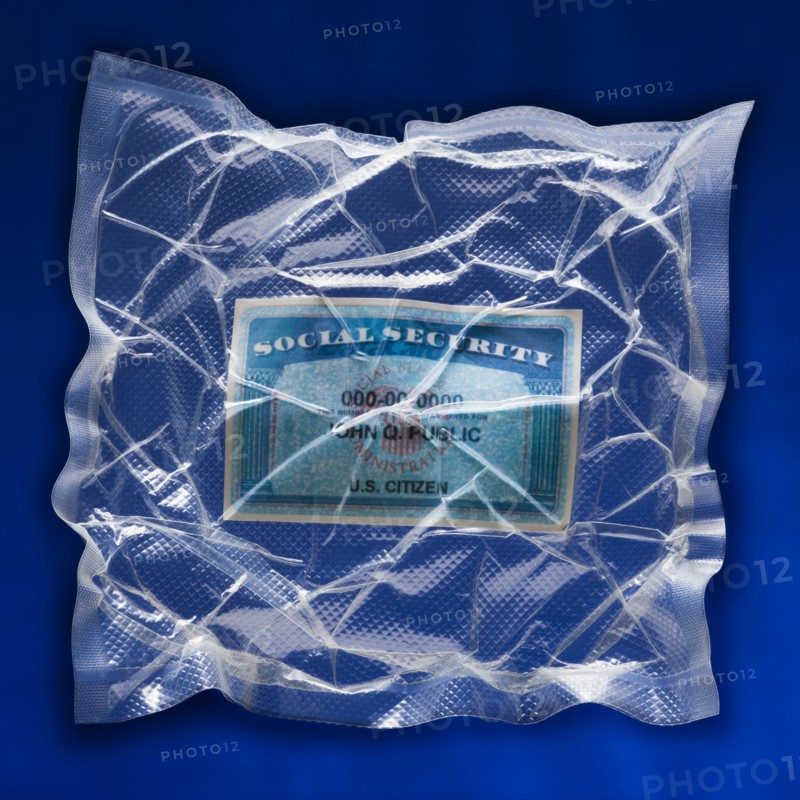 Shrink wrapped social security card