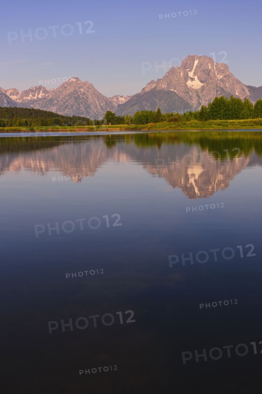 Scenic view of mountains and lake