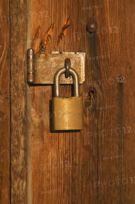 Lock on door