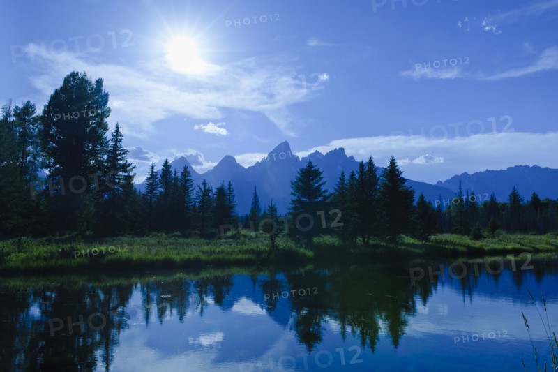 Scenic mountain lake.