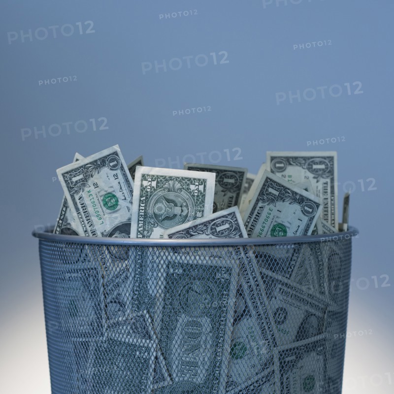 Basket of money.
