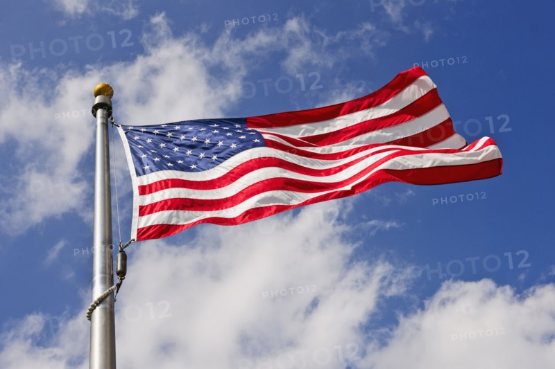 American flag.