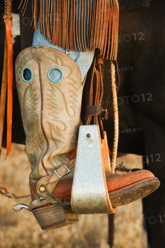 Cowboy boots.