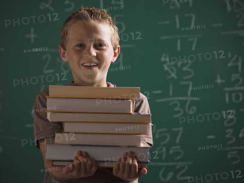 Young student in classroom