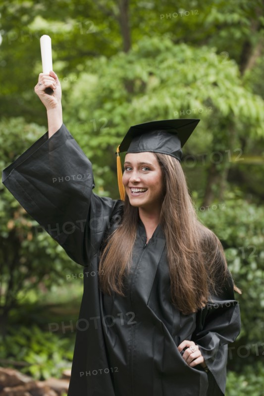 Graduate with diploma