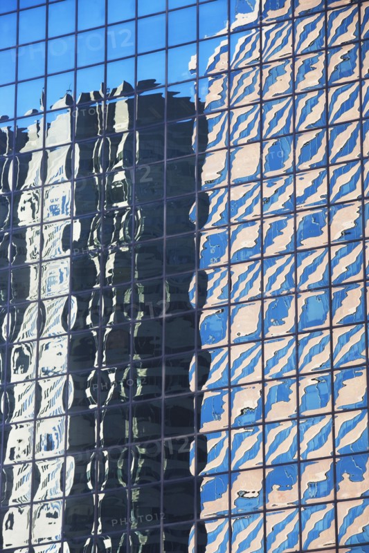 Reflection on skyscrapers