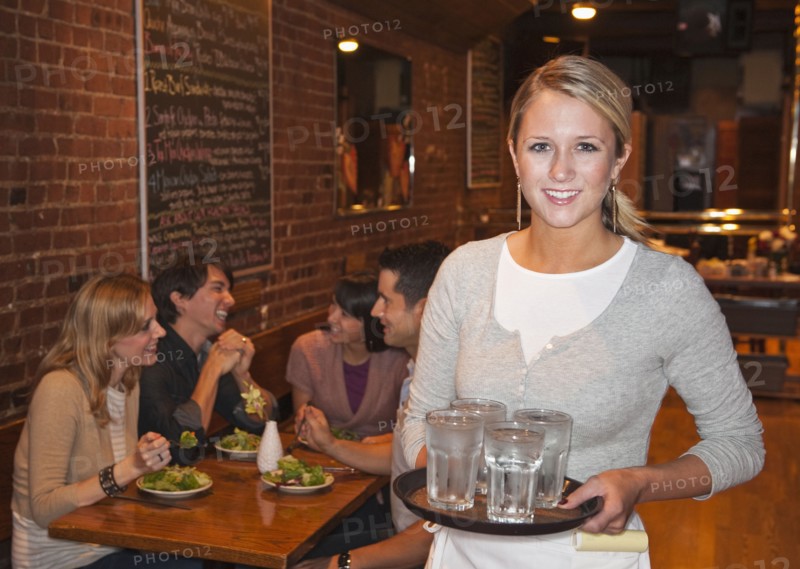Server in restaurant.