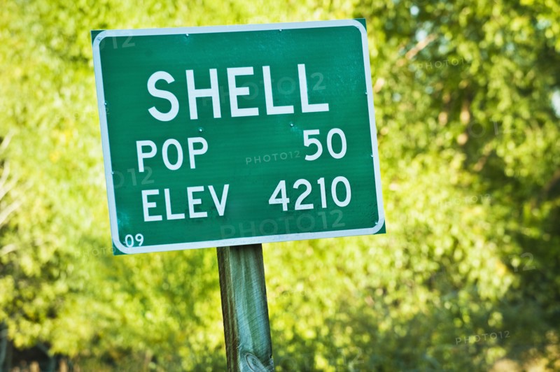 Road sign.