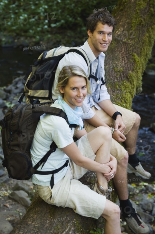 Hikers resting