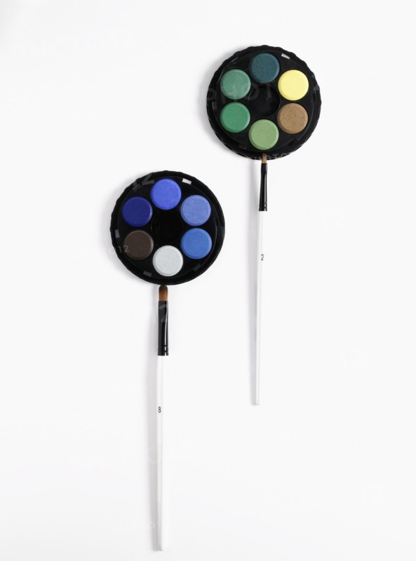Paint and brushes