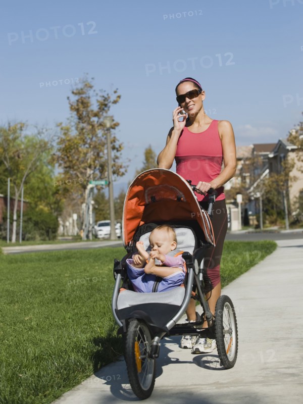 Jogger and baby
