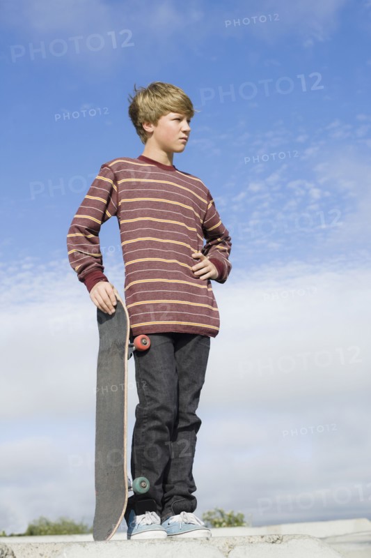 Boy with skateboard