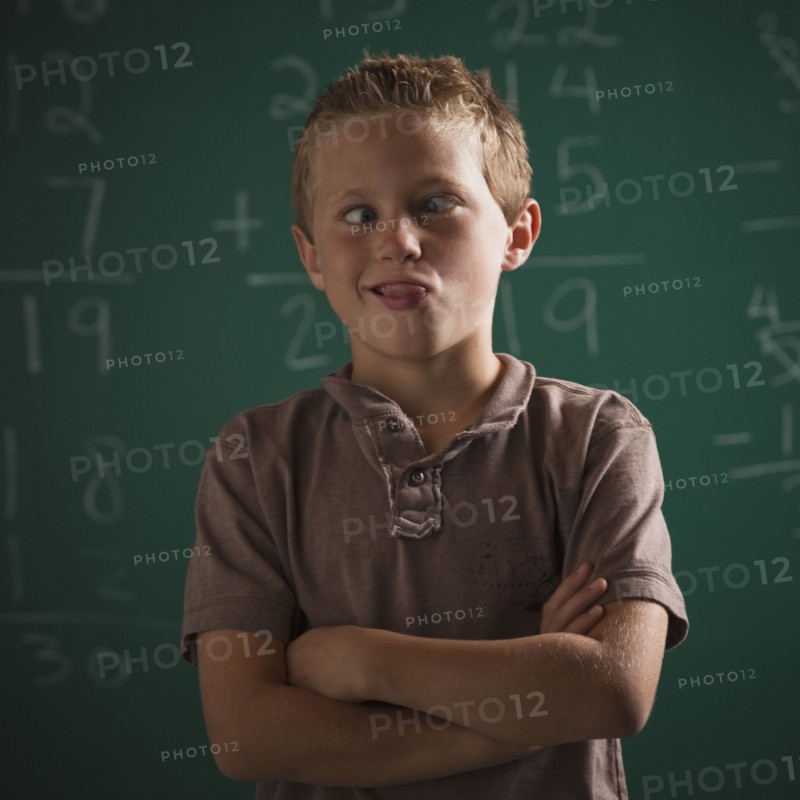 Young student in classroom