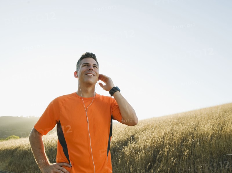 Man with headphones