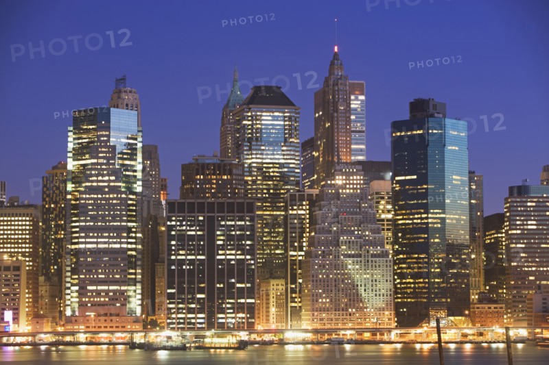 Illuminated cityscape