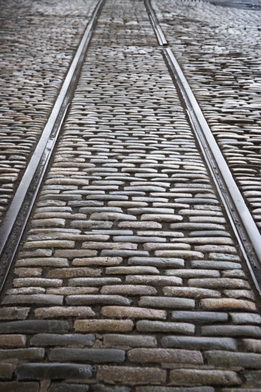 Cobblestone street