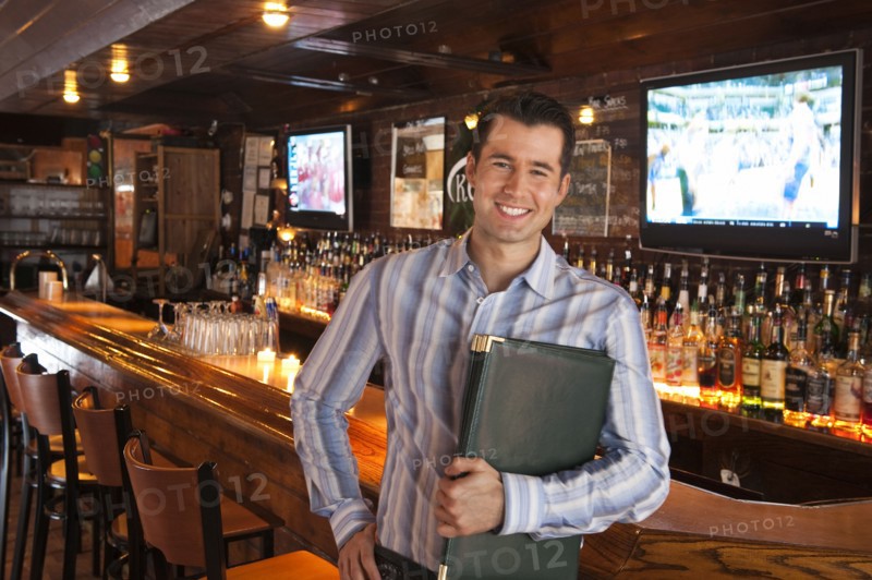 Server in bar.