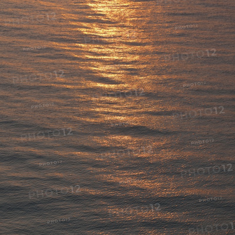 Sunset over ocean.