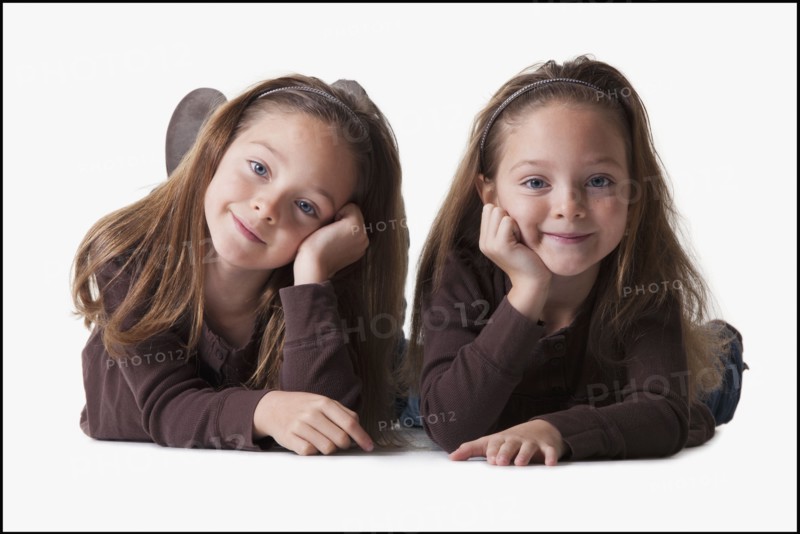 Identical twins. Photographer: Mike Kemp