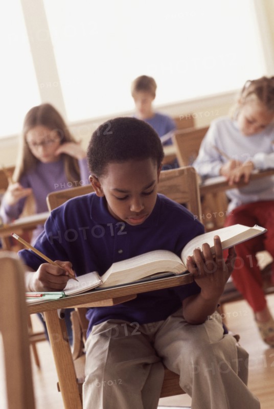 Students in classroom. Photographer: Rob Lewine