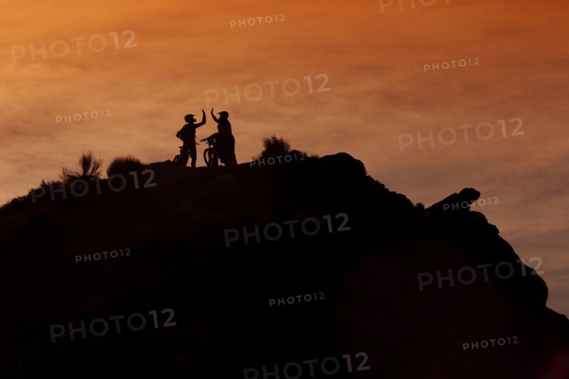 Downhill mountain bikers. Photographer: Dan Bannister