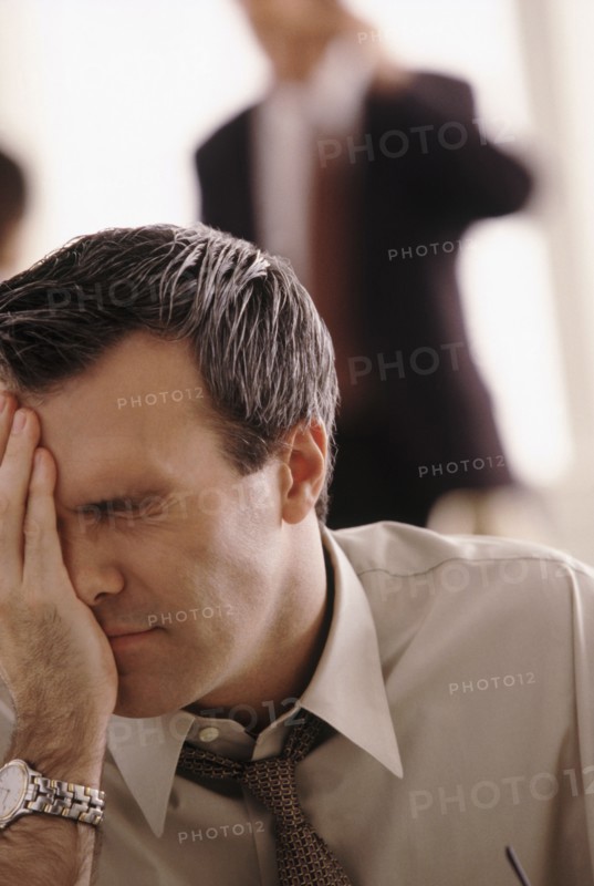 Stressed businessman. Photographer: Rob Lewine