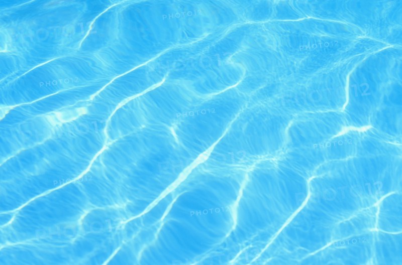 clear blue water