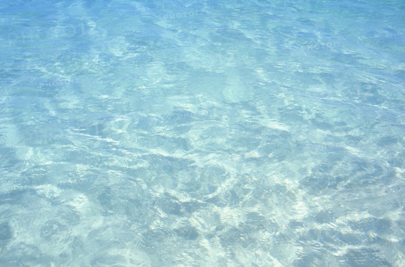 clear blue water