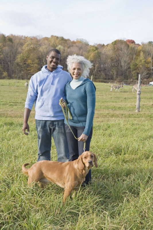 Couple and their dog. Photographer: Pauline St.Denis
