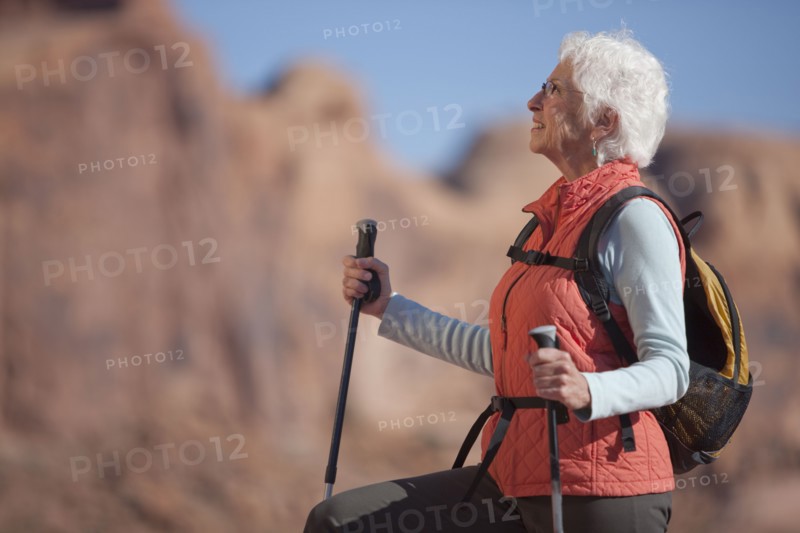 Elderly hiker. Photographer: Dan Bannister