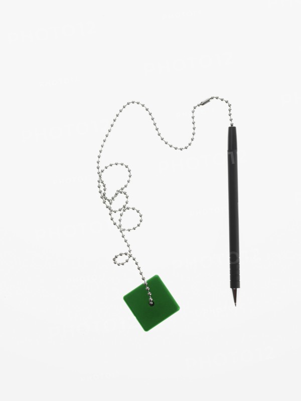 Pen on a chain. Photographer: David Arky
