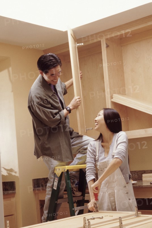 Remodeling the kitchen. Photographer: Rob Lewine