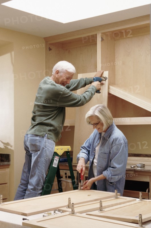 Remodeling the kitchen. Photographer: Rob Lewine