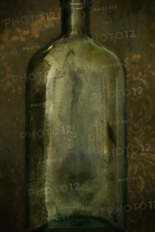 Antique glass bottle. Photographer: Joe Clark